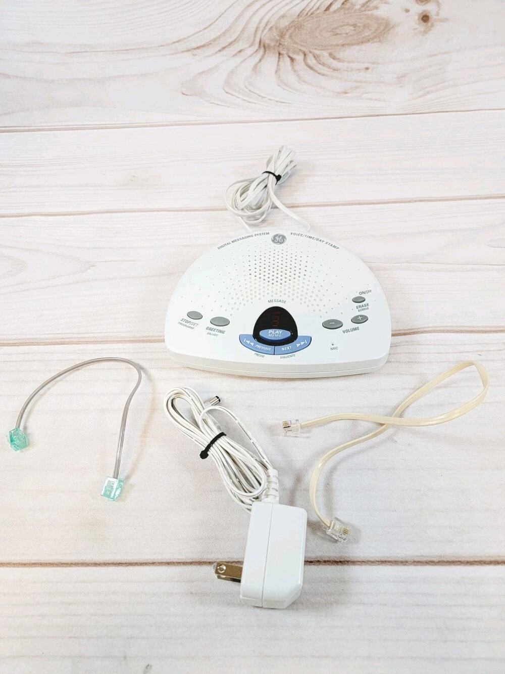 GE Electronic Digital Answering Machine 29875GE1-B 30 Minute Record Time